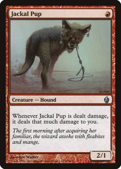 Jackal Pup PD2-2 Premium Deck Series: Fire and Lightning Magic card