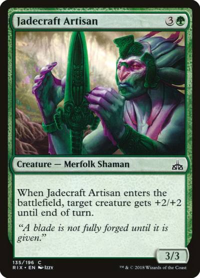 Jadecraft Artisan 135 Rivals of Ixalan Magic card