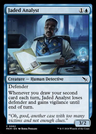 Jaded Analyst 62 Murders at Karlov Manor Magic card