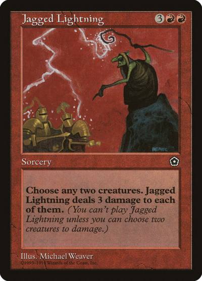 Jagged Lightning P02-106 Portal Second Age Magic card