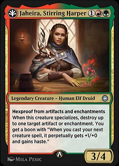 Jaheira, Stirring Harper 16r Alchemy Horizons: Baldur's Gate Magic card