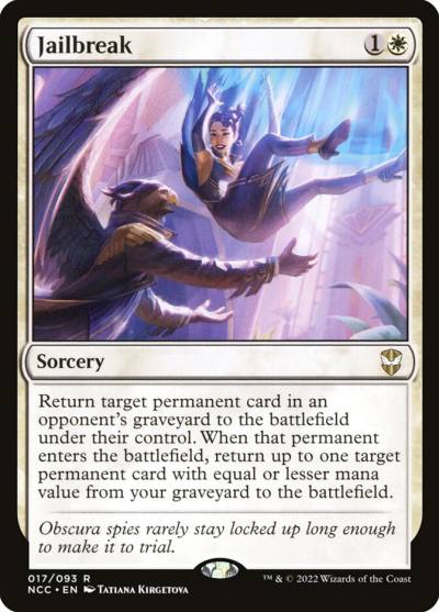 Jailbreak NCC-17 New Capenna Commander Magic card