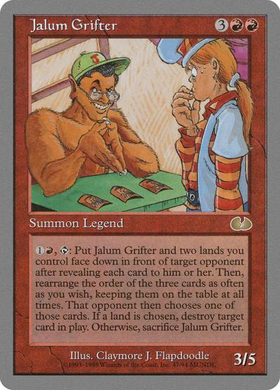 Jalum Grifter UGL-47 Unglued Magic card