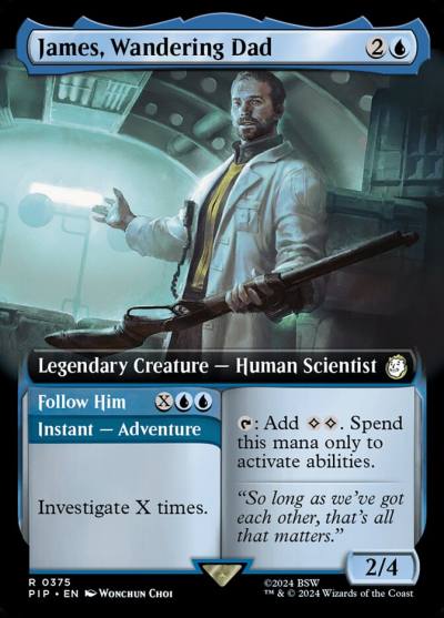 James, Wandering Dad // Follow Him PIP-375 Fallout Magic card