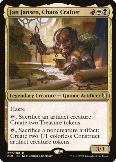 Jan Jansen, Chaos Crafter CLB-277 Commander Legends: Battle for Baldur's Gate Magic card