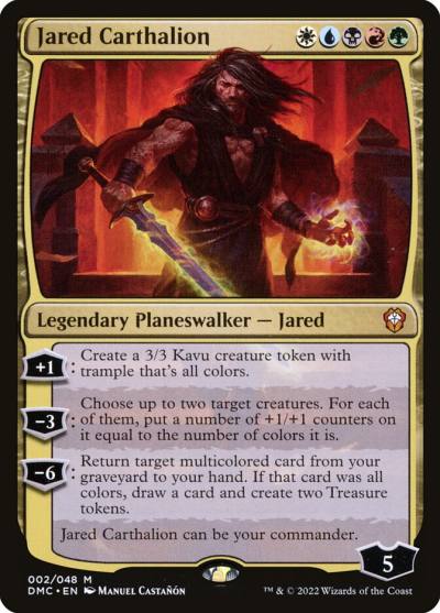 Jared Carthalion DMC-2 Dominaria United Commander Magic card