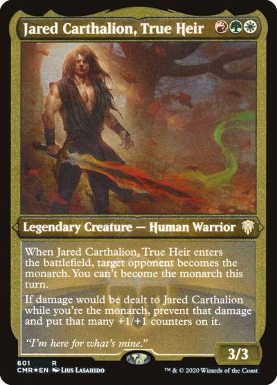 Jared Carthalion, True Heir CMR-601 Commander Legends Magic card