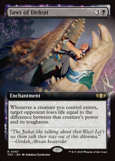 Jaws of Defeat TDC-67 Tarkir: Dragonstorm Commander Magic card