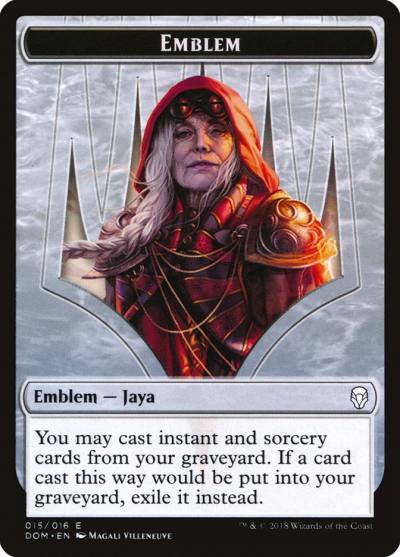 Jaya Ballard Emblem TDOM-15 Dominaria Tokens Magic card