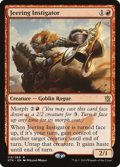 Jeering Instigator KTK-113 Khans of Tarkir Magic card