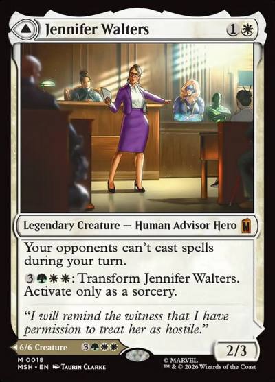 Jennifer Walters // The Sensational She-Hulk MSH-18 Marvel Super Heroes Magic card