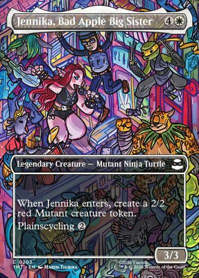 Jennika, Bad Apple Big Sister TMT-203 Teenage Mutant Ninja Turtles Magic card