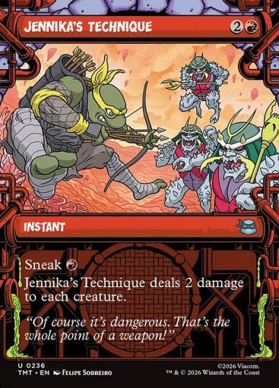 Jennika's Technique TMT-236 Teenage Mutant Ninja Turtles Magic card