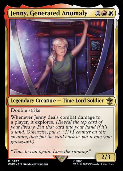 Jenny, Generated Anomaly WHO-137 Doctor Who Magic card