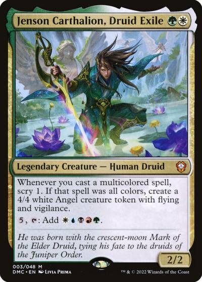 Jenson Carthalion, Druid Exile DMC-3 Dominaria United Commander Magic card