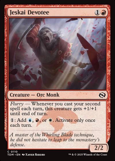 Jeskai Devotee 110 Tarkir: Dragonstorm Magic card