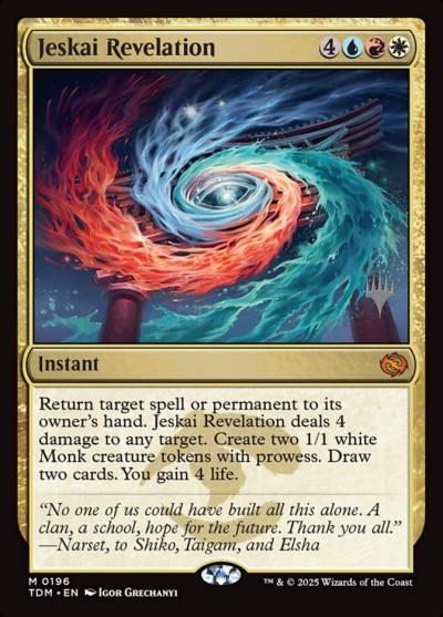 Jeskai Revelation PTDM-196P Tarkir: Dragonstorm Promos Magic card