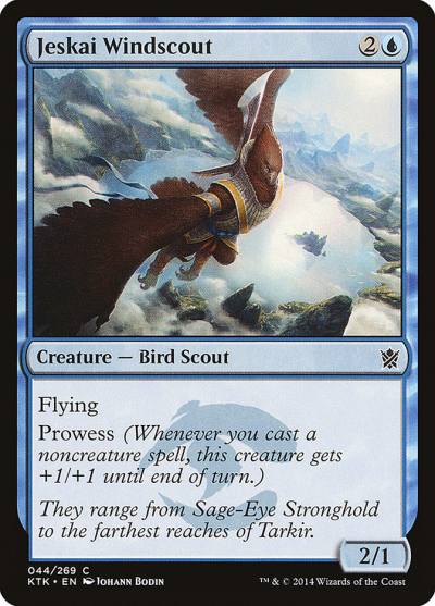 Jeskai Windscout KTK-44 Khans of Tarkir Magic card