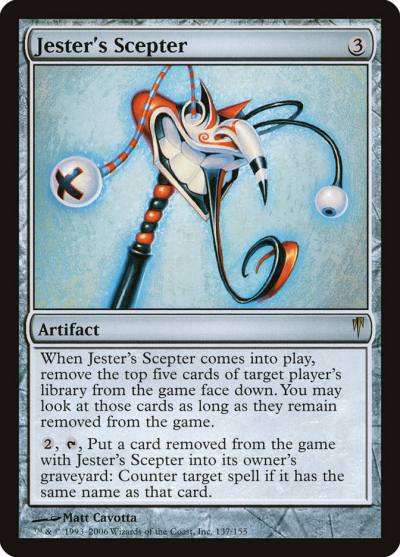 Jester's Scepter CSP-137 Coldsnap Magic card