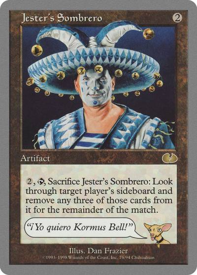 Jester's Sombrero UGL-76 Unglued Magic card