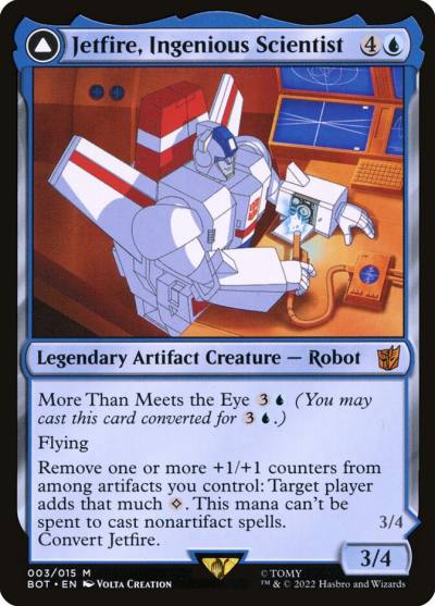 Jetfire, Ingenious Scientist // Jetfire, Air Guardian BOT-3 Transformers Magic card