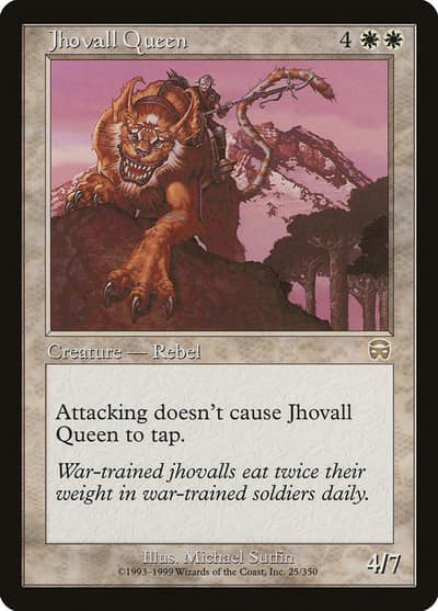 Jhovall Queen 25 Mercadian Masques Magic card