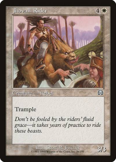 Jhovall Rider 26 Mercadian Masques Magic card