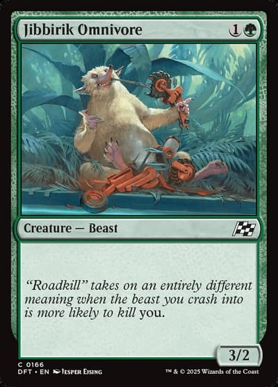 Jibbirik Omnivore 166 Aetherdrift Magic card