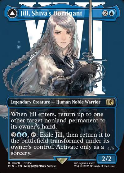 Jill, Shiva's Dominant // Shiva, Warden of Ice FIN-378 Final Fantasy Magic card