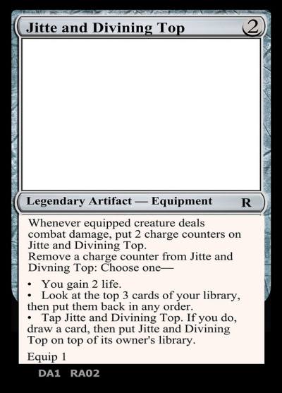 Jitte and Divining Top UNK-RA02C Unknown Event Magic card