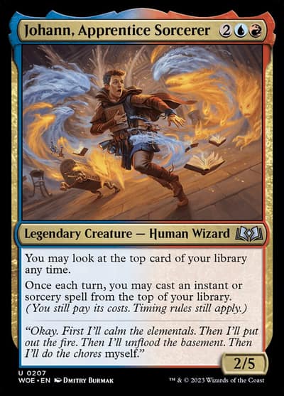 Johann, Apprentice Sorcerer 207 Wilds of Eldraine Magic card
