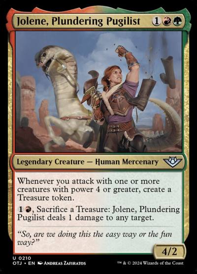 Jolene, Plundering Pugilist 210 Outlaws of Thunder Junction Magic card