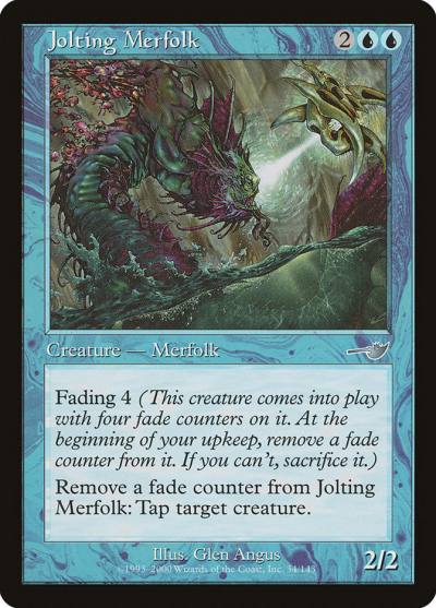 Jolting Merfolk NEM-34 Nemesis Magic card