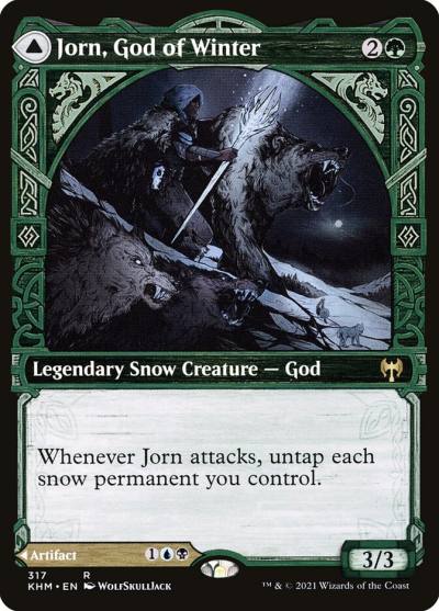 Jorn, God of Winter // Kaldring, the Rimestaff KHM-317 Kaldheim Magic card