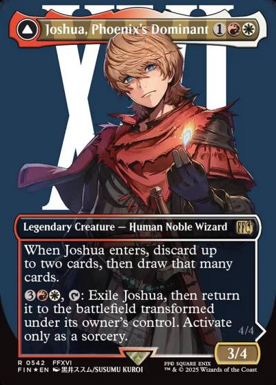 Joshua, Phoenix's Dominant // Phoenix, Warden of Fire FIN-542 Final Fantasy Magic card