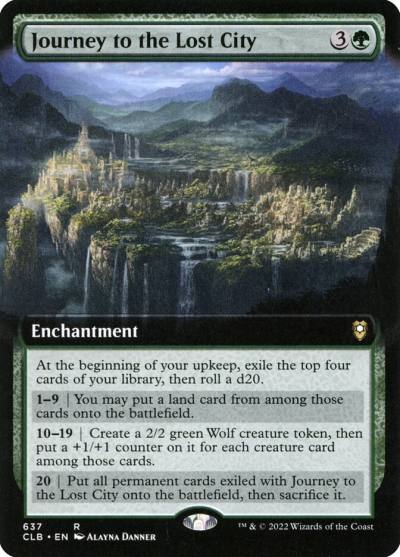 Journey to the Lost City CLB-637 Commander Legends: Battle for Baldur's Gate Magic card