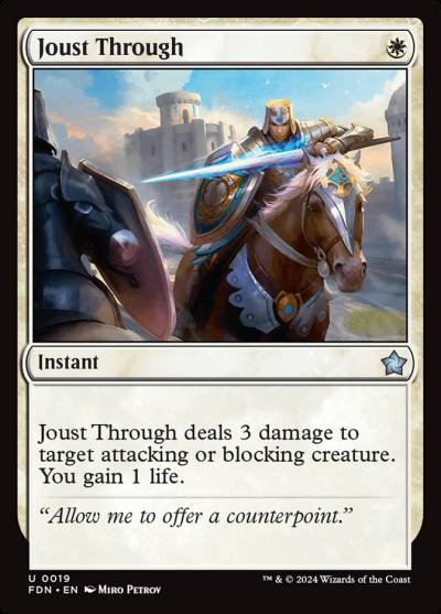 Joust Through FDN-19 Foundations Magic card