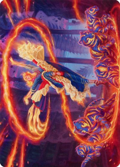 Joyful Stormsculptor // Joyful Stormsculptor AMOM-49 March of the Machine Art Series Magic card