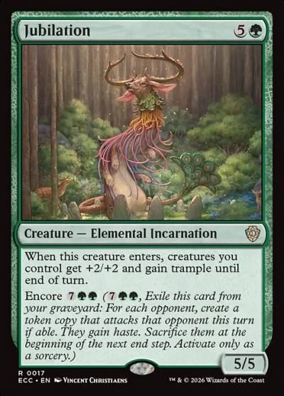 Jubilation ECC-17 Lorwyn Eclipsed Commander Magic card