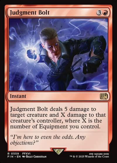 Judgment Bolt FIN-559 Final Fantasy Magic card