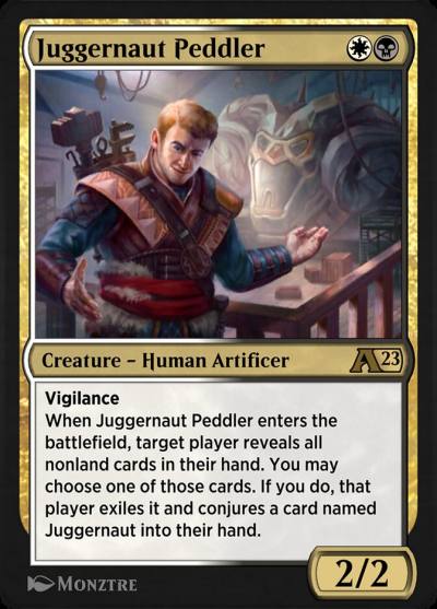Juggernaut Peddler YDMU-23 Alchemy: Dominaria Magic card