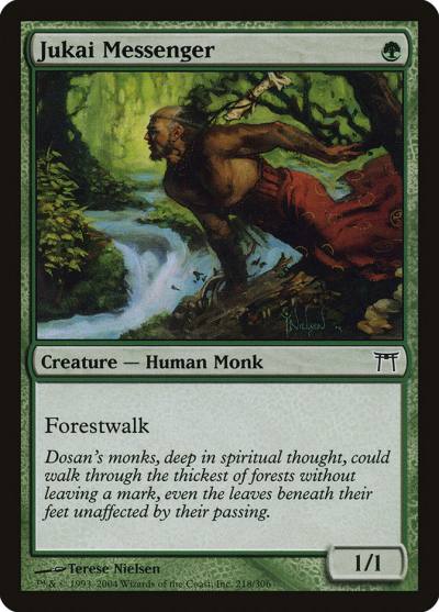 Jukai Messenger CHK-218 Champions of Kamigawa Magic card