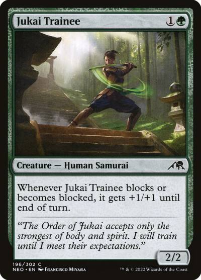 Jukai Trainee NEO-196 Kamigawa: Neon Dynasty Magic card