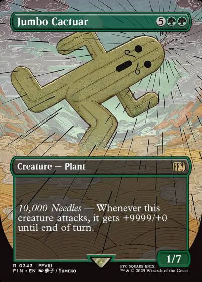 Jumbo Cactuar FIN-343 Final Fantasy Magic card