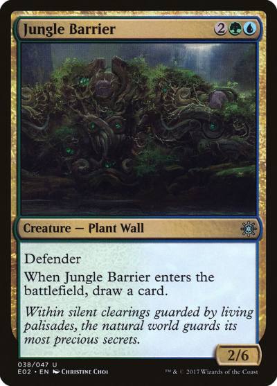 Jungle Barrier E02-38 Explorers of Ixalan Magic card