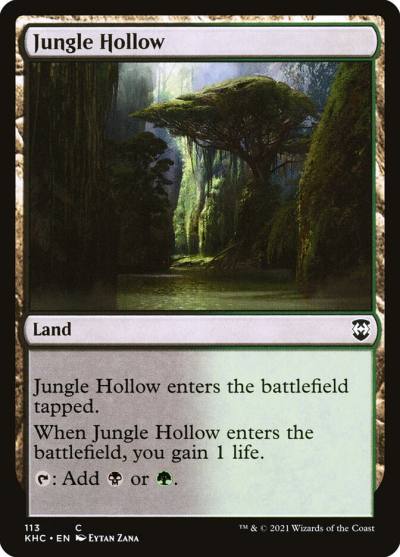 Jungle Hollow KHC-113 Kaldheim Commander Magic card