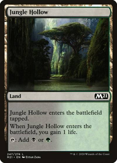 Jungle Hollow M21-247 Core Set 2021 Magic card