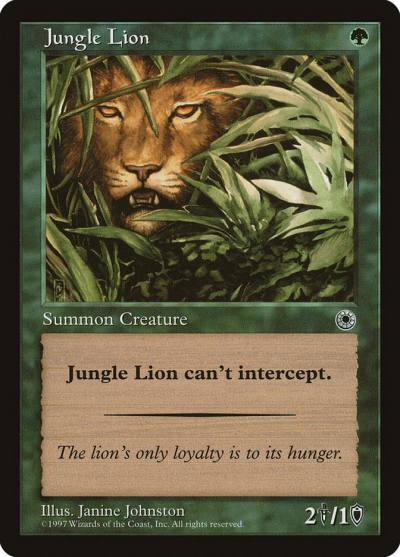 Jungle Lion POR-171 Portal Magic card