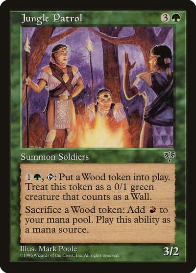 Jungle Patrol 223 Mirage Magic card