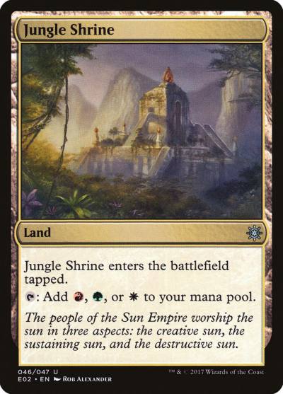 Jungle Shrine E02-46 Explorers of Ixalan Magic card